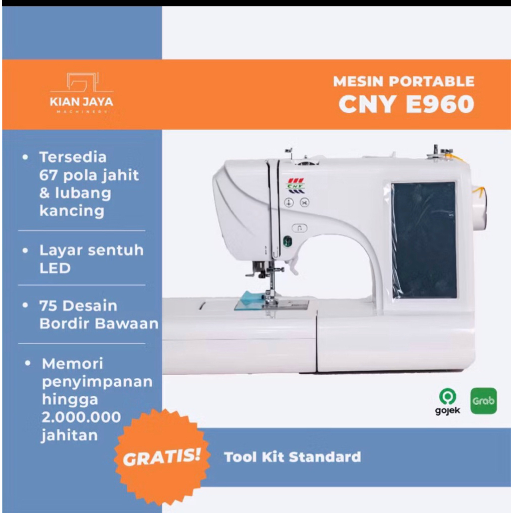 jual mesin bordir portable CNY E960