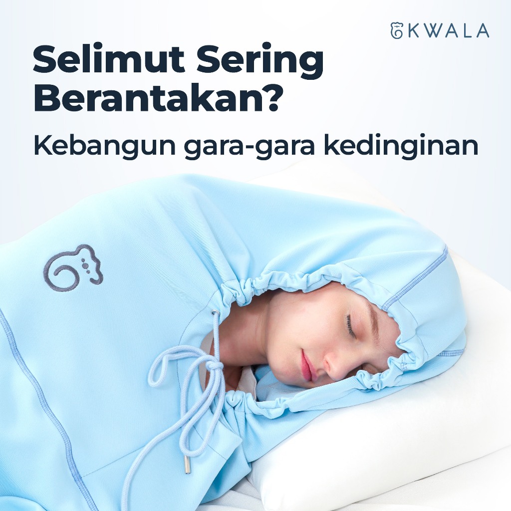 KWALA Cocoon | Selimut Anti Geser | Selimut Bedong Dewasa | Wearable Blanket | Selimut Hoodie | Seli