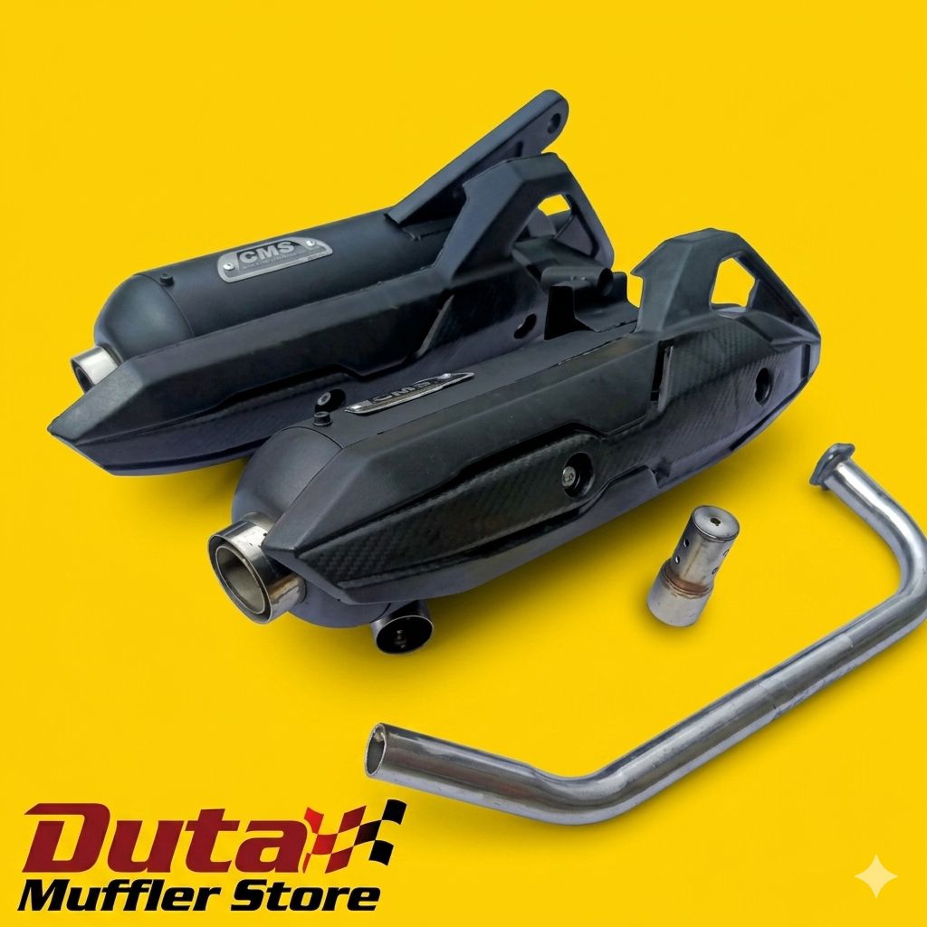 Knalpot Copy Cms Cover Air Blade Standar Racing Bass Ulem Untuk Motor Matic Vario Beat Mio soul GT A