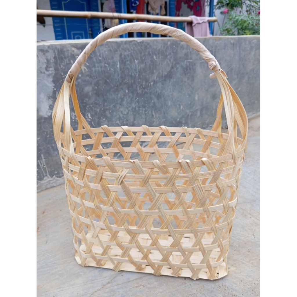 Keranjang Anyaman Bambu Besar / Tas keranjang parcel hampers