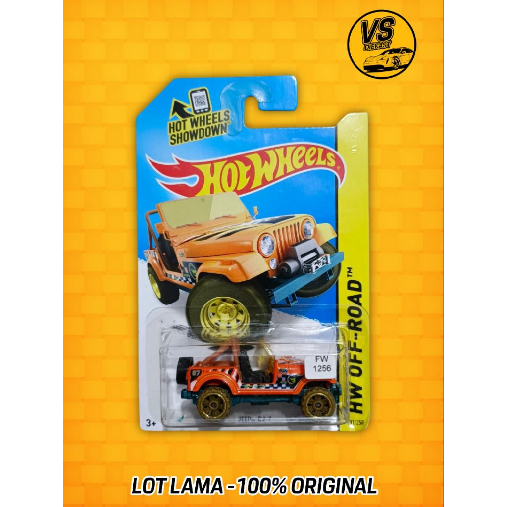 HOT WHEELS JEEP CJ-7 ORANGE RTH