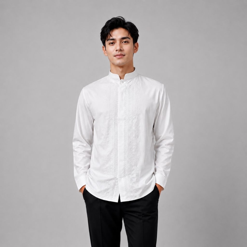 BAJU KOKO AL-LUTFI LENGAN PANJANG PUTIH BW PREMIUM