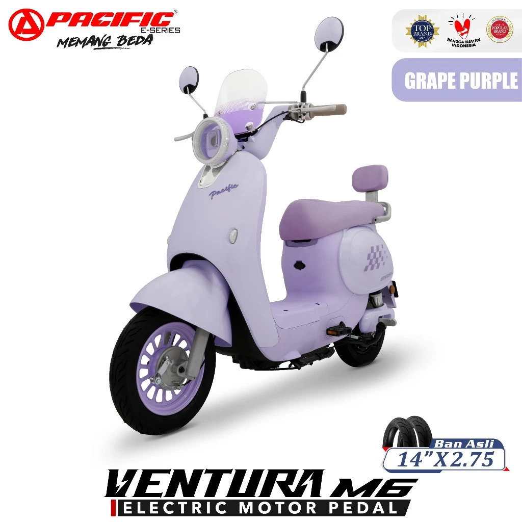 Sepeda Listrik Pacific Ventura M6 E-Bike Electrik Merk Ventura M6 Bergaransi Resmi
