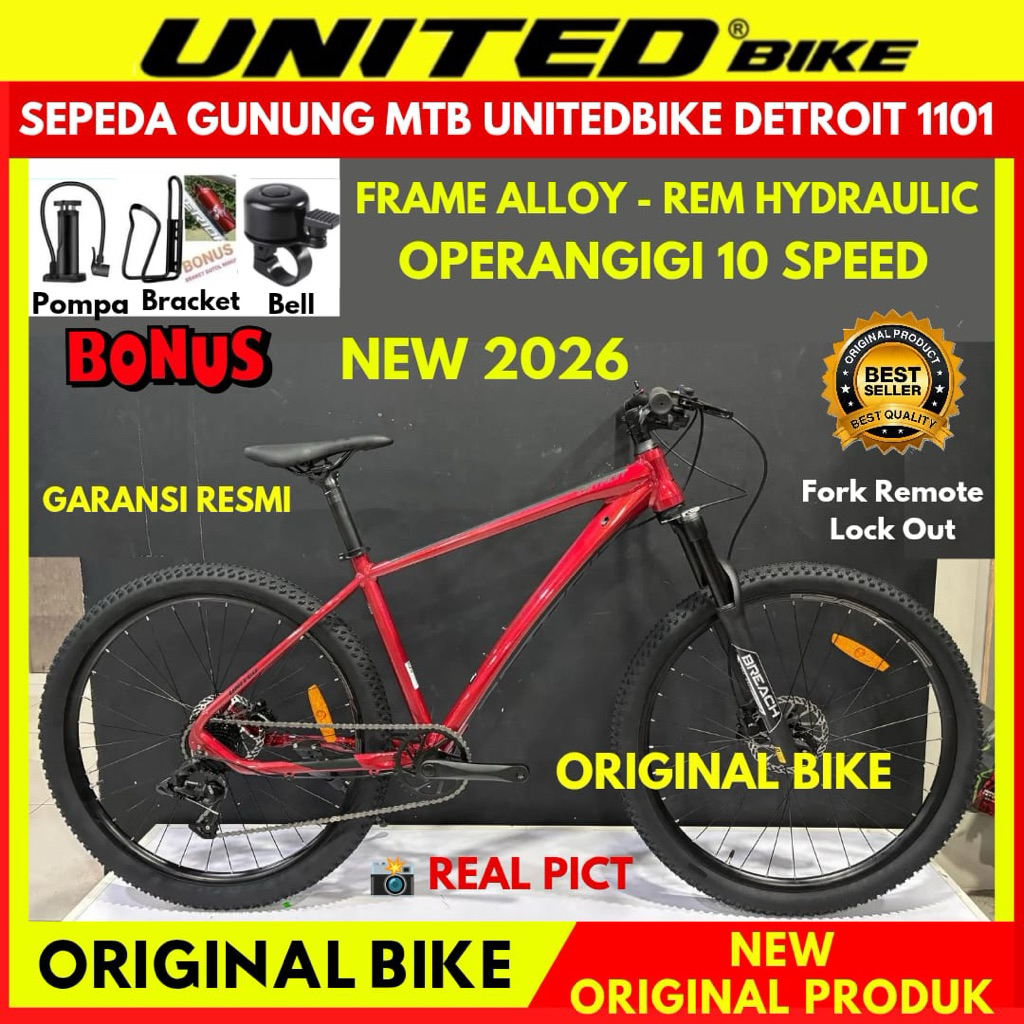 Sepeda Gunung 26 MTB United Miami 3.0 Venus 3.0 27,5 Detroit 2.0 Terbaru
