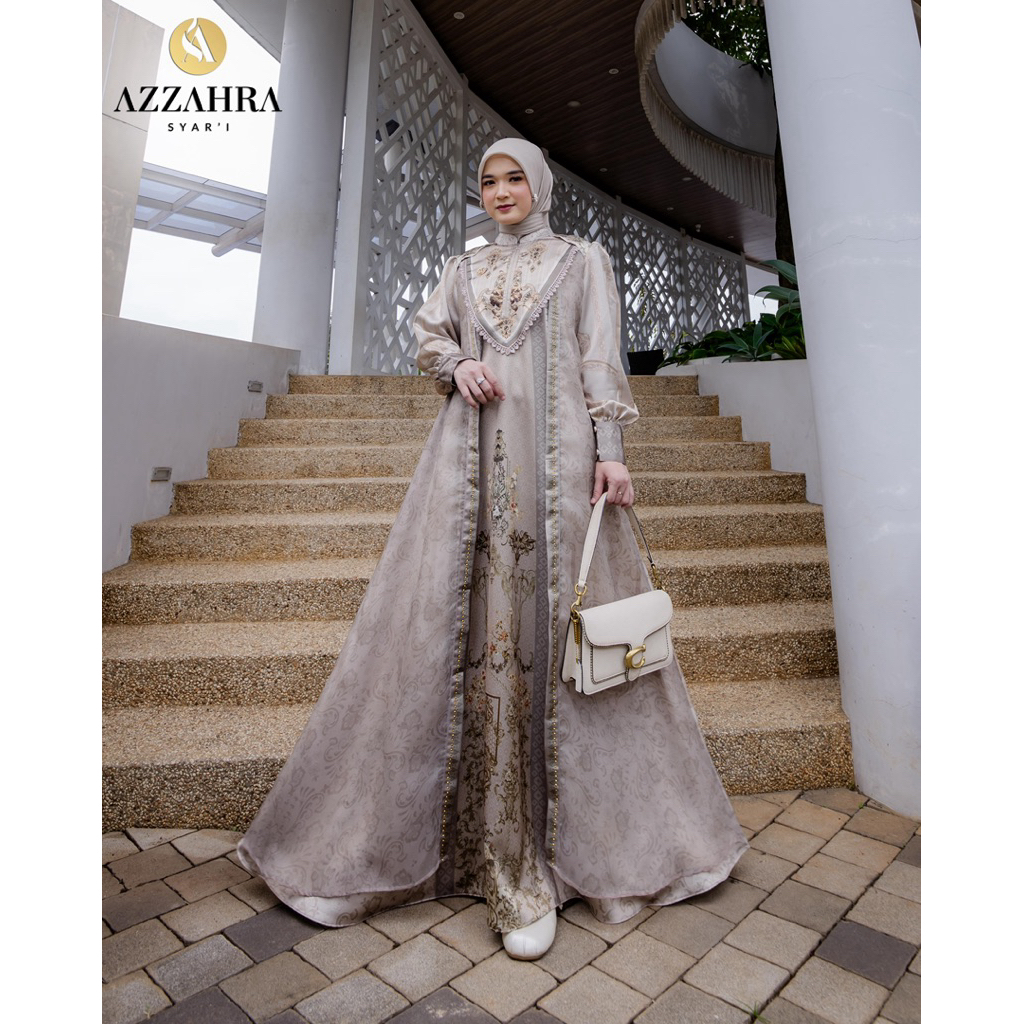 Gamis Syari Terbaru Khansa Series By Azzahra Syari / Gamis Syari Cantik / Gamis Syari Mewah
