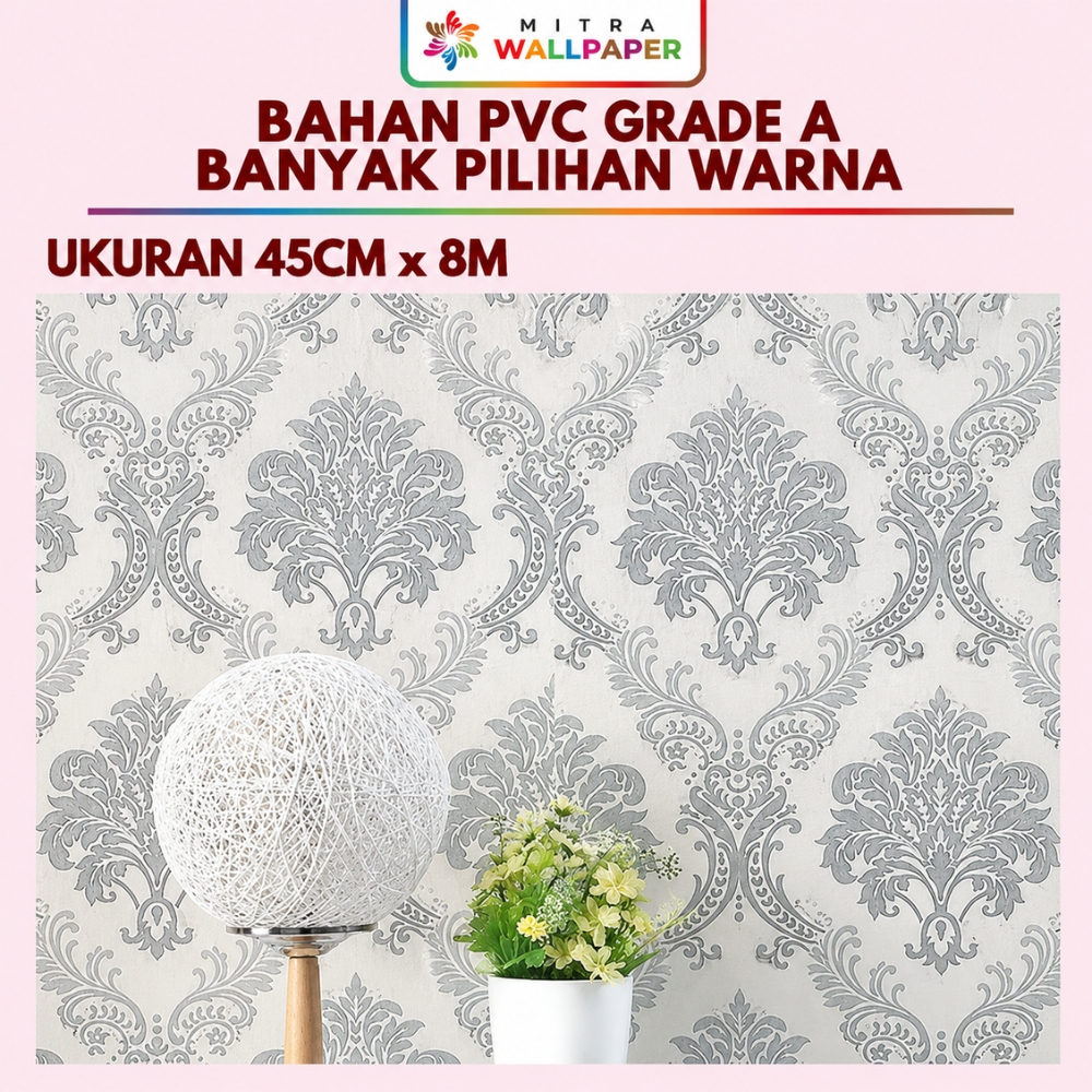 Live COD Wallpaper Dinding Batik Wallpaper Batik Silver Wallpaper Dinding Motif Batik Wallpaper Dind