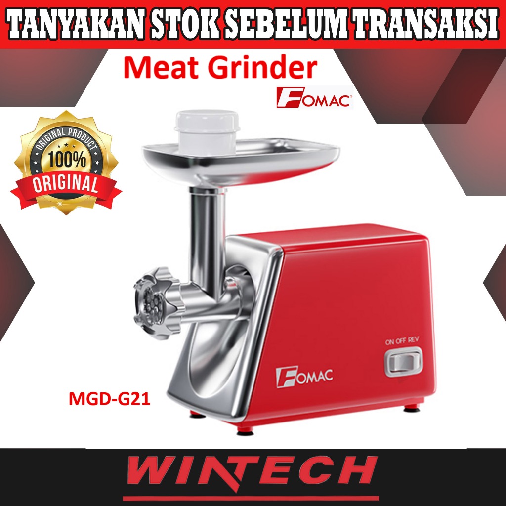 Fomac MGD-G21 Meat Grinder - Mesin Penggiling Daging - Mesin Pelumat Kacang Tanah Kacang Hijau Kenta