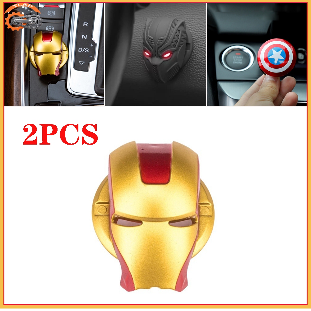 2PCS Cover Button Start Stop Engine/Universal Engine Cover Car Start Stop Button/Cover Penutup Tombo