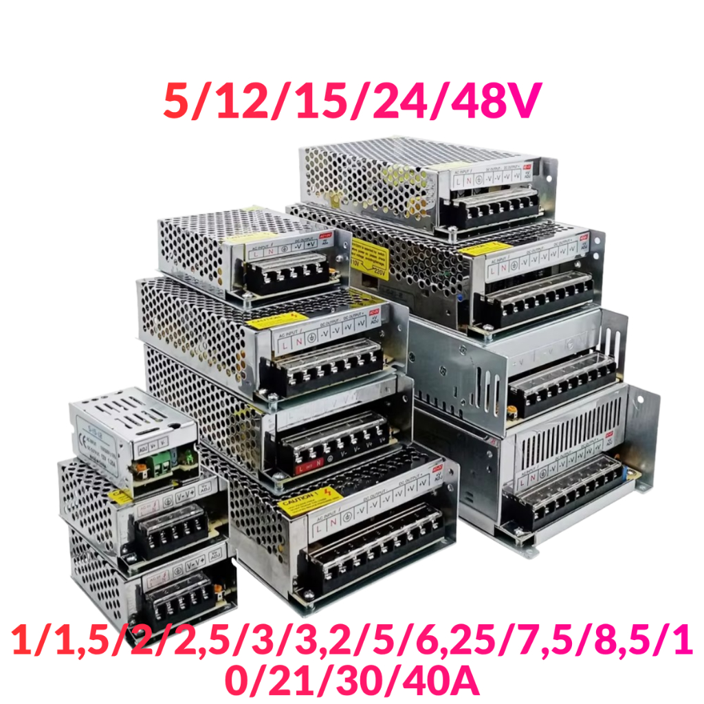 Power Supply Varian 5/12/15/24/48V  1/1,5/2/2,5/3/3,2/5/6,25/7,5/8,5/10/21/30/40A Cooling fan / No F