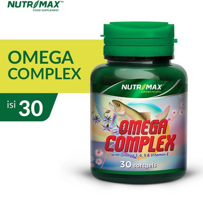 NUTRIMAX OMEGA COMPLEX WITH OMEGA 3 6 9 ISI 30