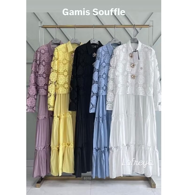SOUFFLE DRESS Katun Bordir LFY