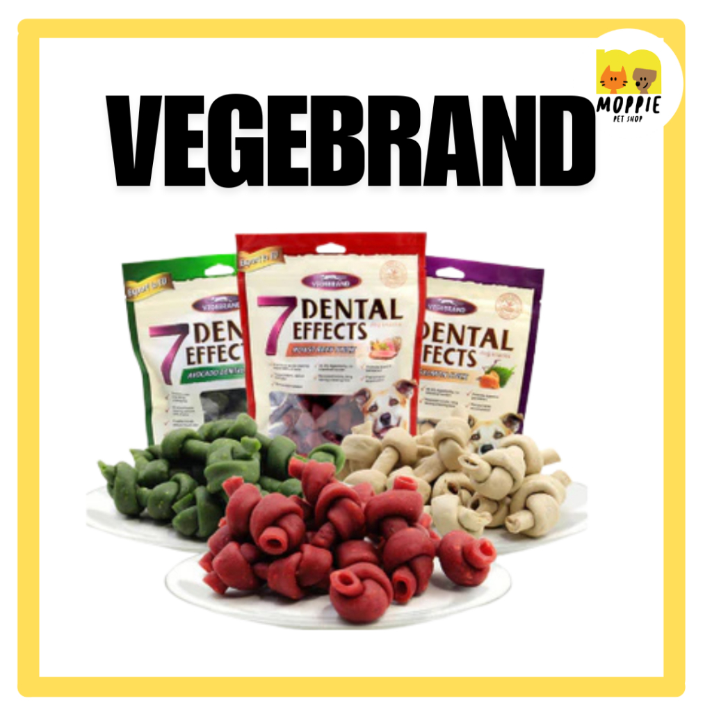 Vegebrand 7 Dental Effects | Twist Sticks | Dog Treats | Dental Clean for Dog | Dog Snack | Makanan 