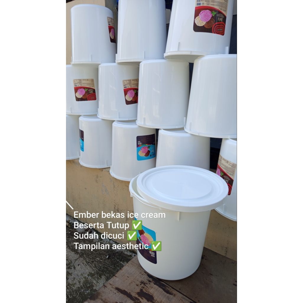 Ember Putih | Ember Bekas Aice | Ember Aesthetic