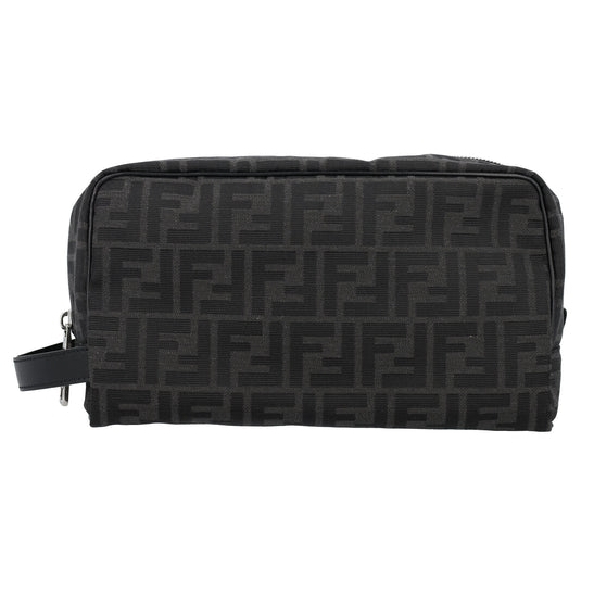 Fendi FF Grande Jacquard Pouch / Tas Branded Original