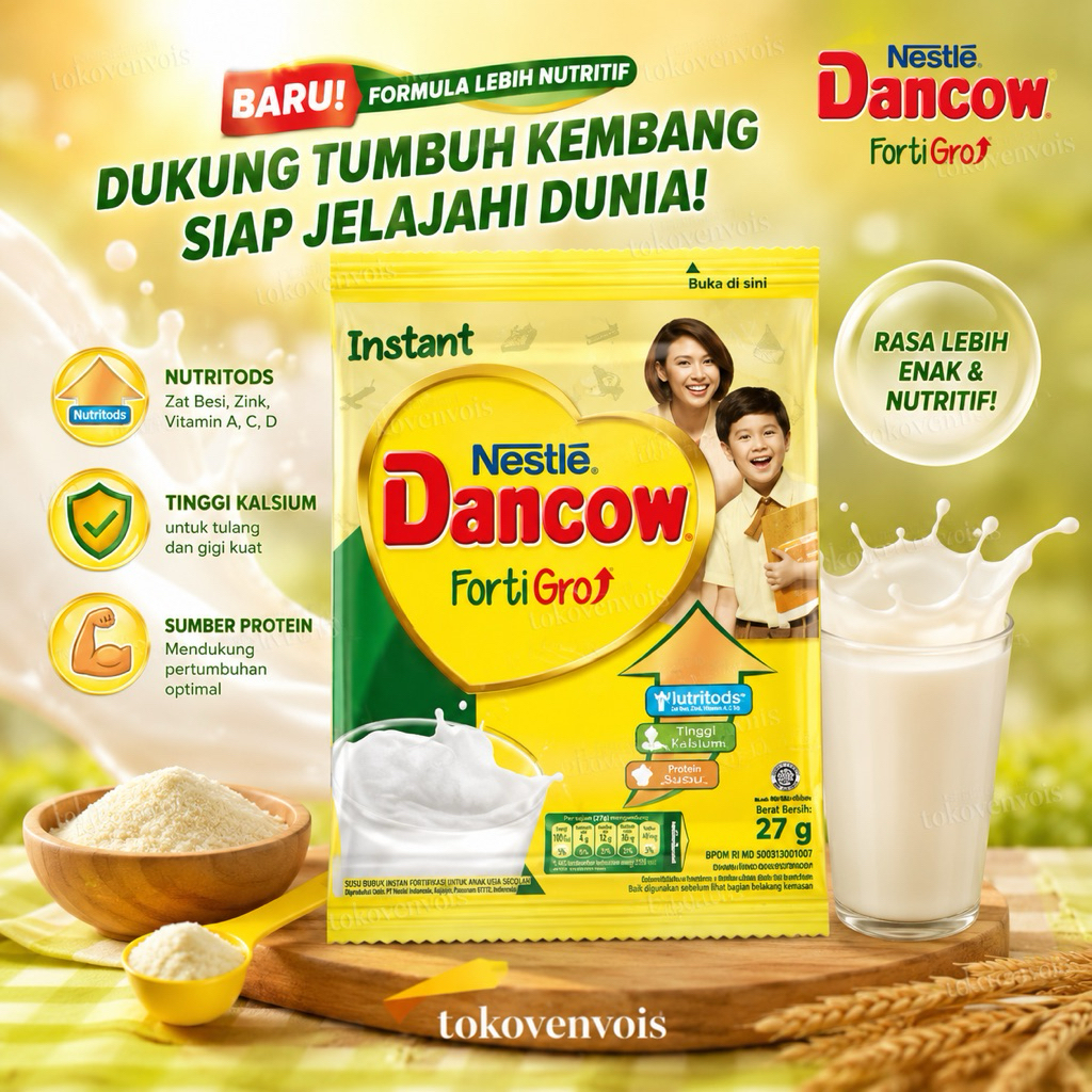 Susu Dancow Putih 1 Renteng (10 sachet)