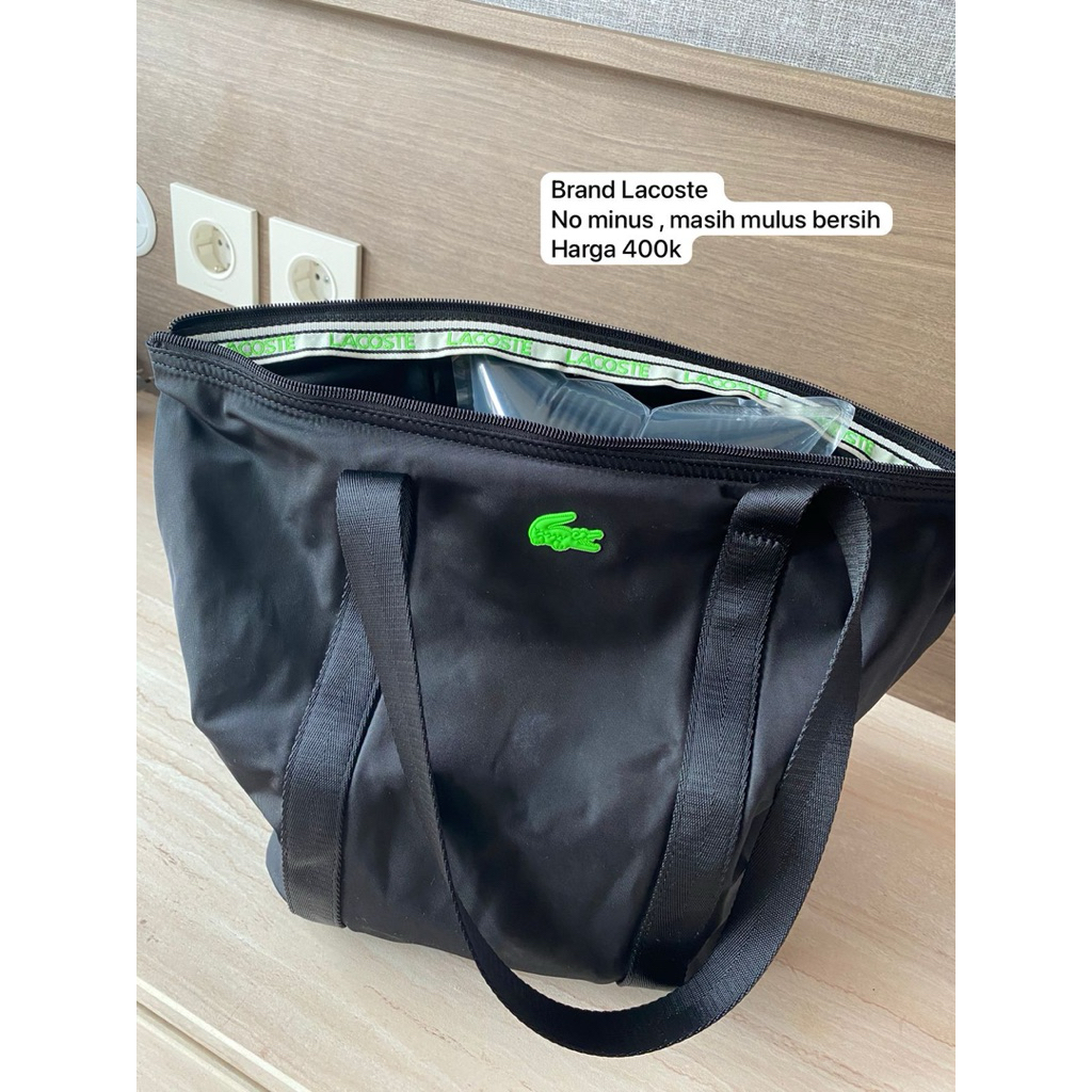 Tas Lacoste ori 100% ex pemakaian pribadi