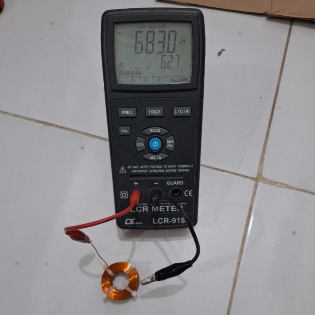 coil lilitan crossover pasif 0,68mh 0,8mm