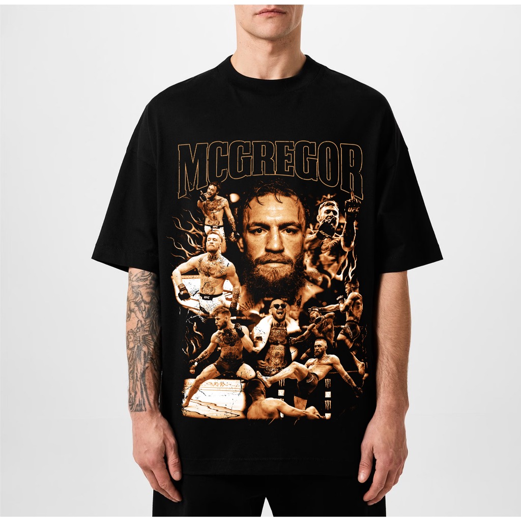 T-shirt Kaos Vintage Bootleg CONOR MCGREGOR MMA