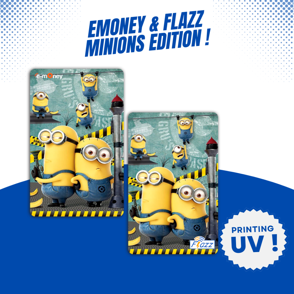 Custom Kartu Minions - Support NFC - Kartu Emoney Flazz Gen 2 Support NFC