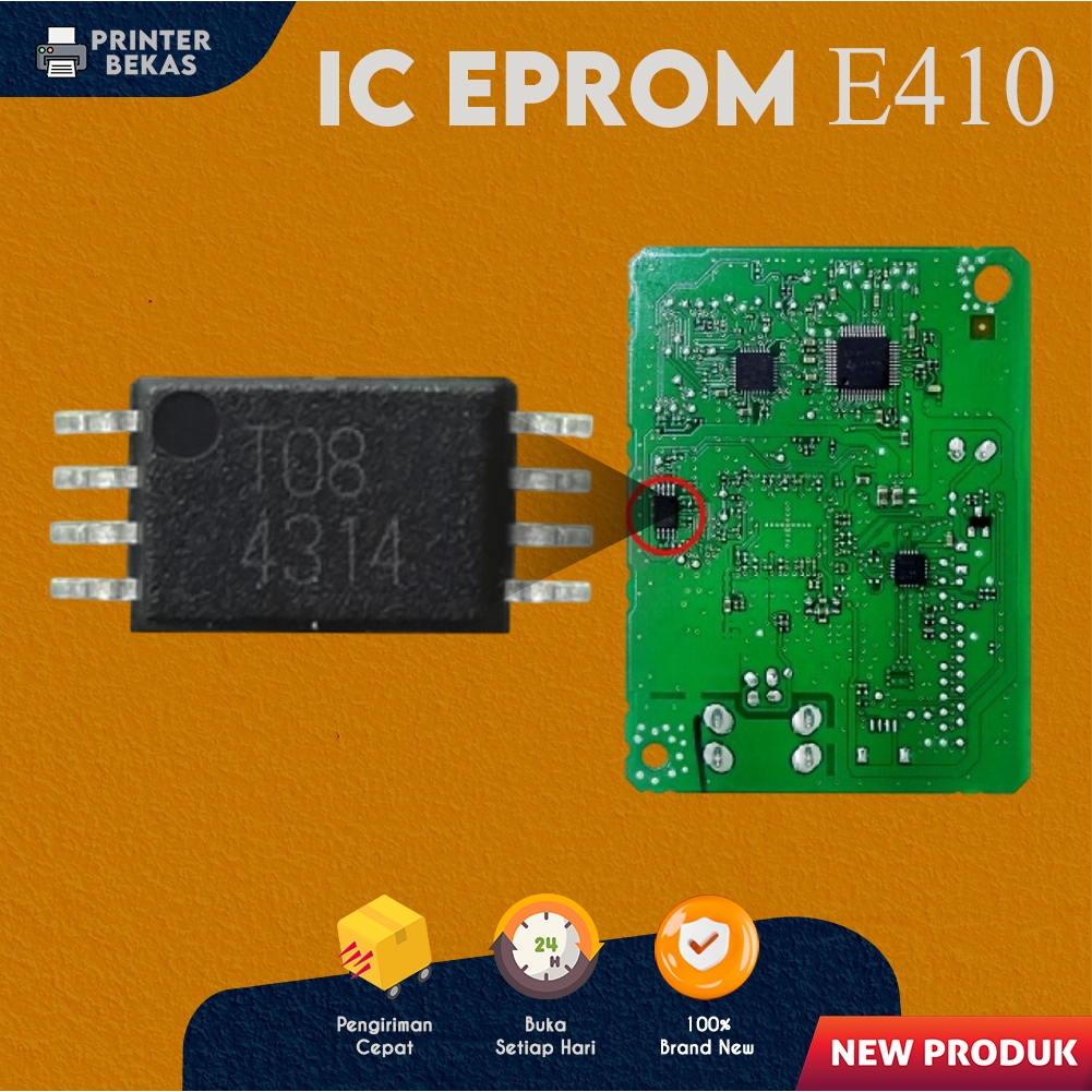 IC Eprom Canon E410 New Model T08, Resetter Printer Canon E410
