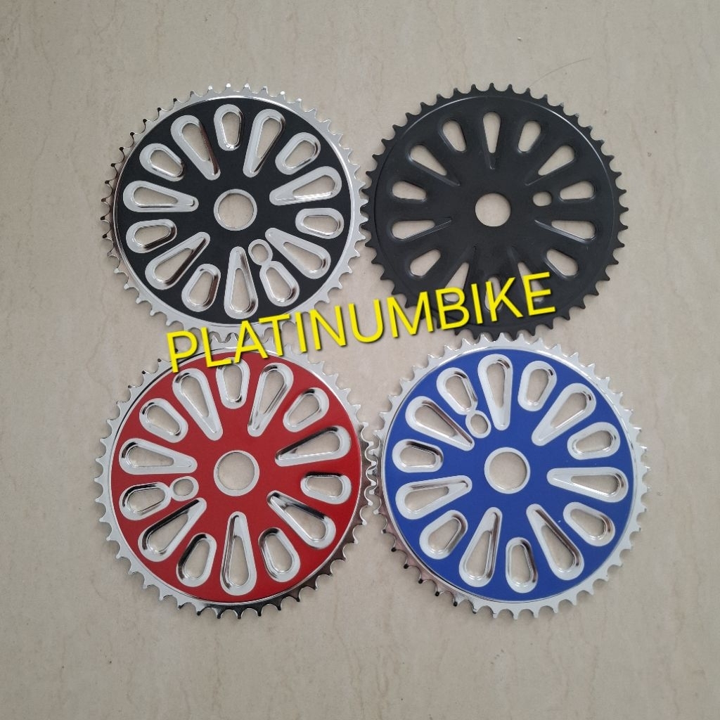 Piringan Crank Chainring Gir Depan 44T Matahari AS Langsung BMX 20