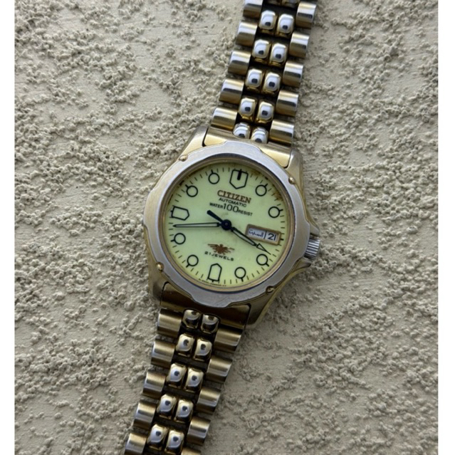Arloji Jam tangan Citizen Sport Lume Dial Second Preloved