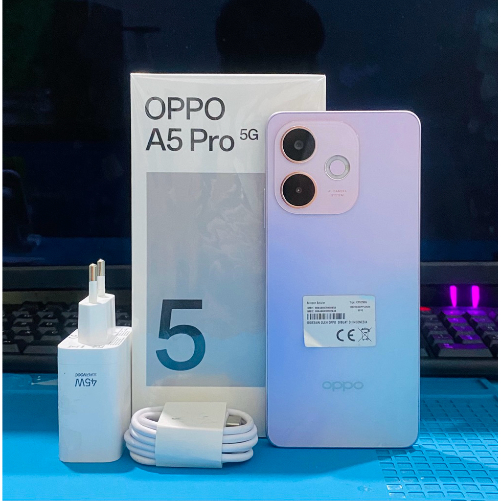 ( Demolive hp Demo ) OPPO A5 Pro 5G 8/256 garansi resmi fullsett original
