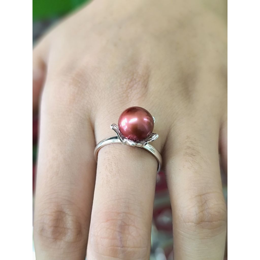 Cincin Perak Kendari Mutiara tawar Original 01