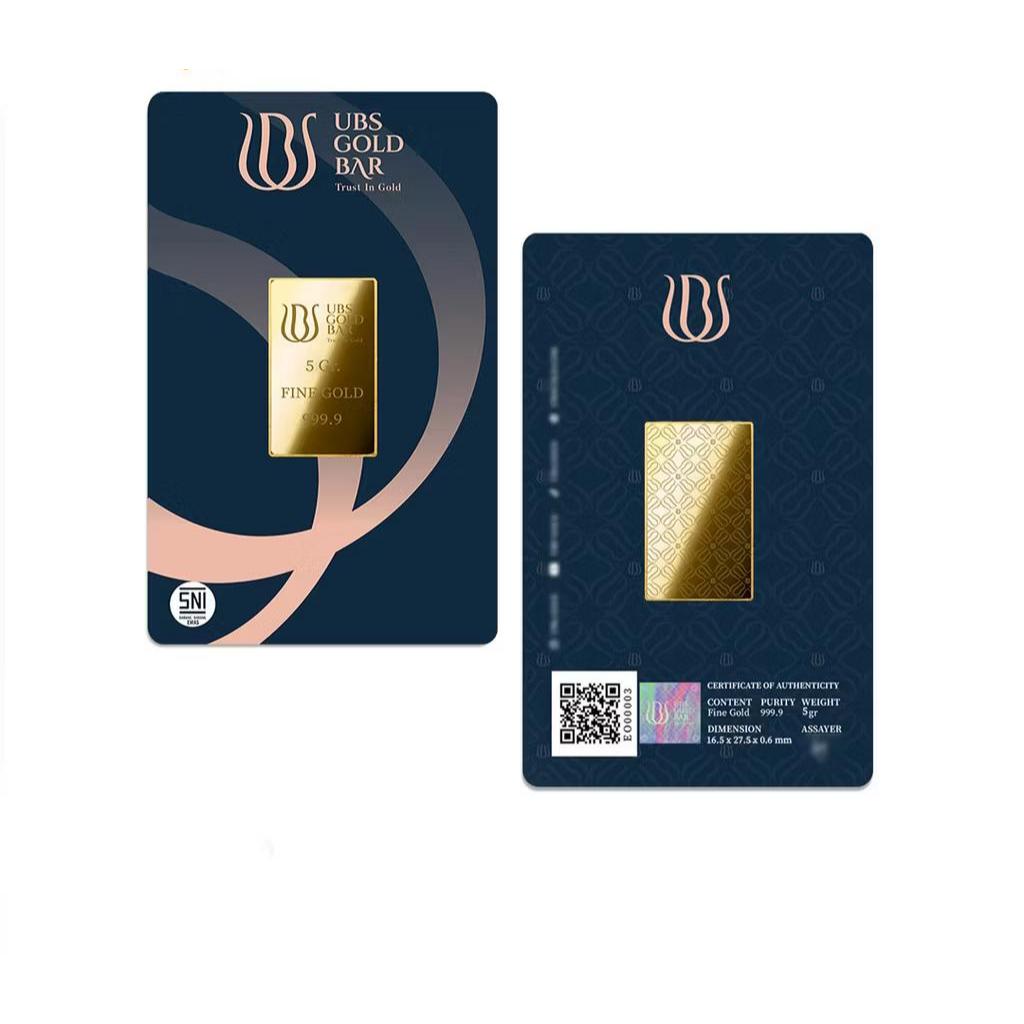 Logam Mulia UBS 5 Gram Sertifikat Resmi 999.9