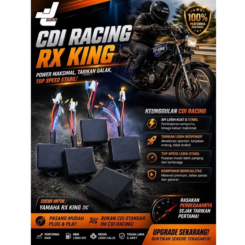 cdi yamaha rx king rakitan apinya lebih besar dan fokus