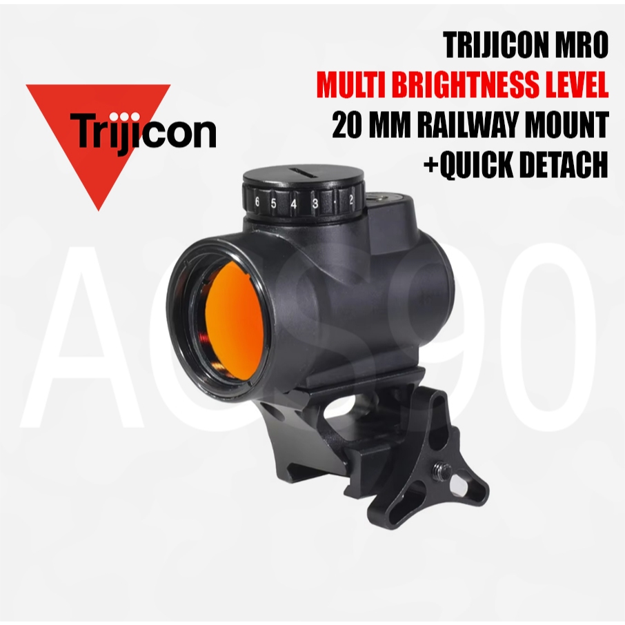 TRIJICON MRO RED DOT SIGHT SCOPE AEG GBB WGB WITH QUICK DETACH