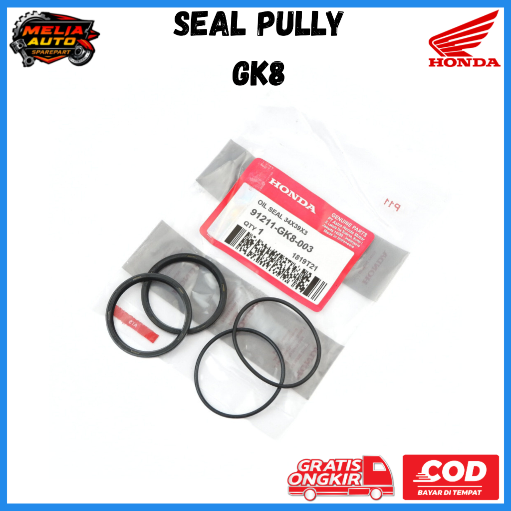 Sil Puli GK8 Honda Beat FI Scoopy Spacy Karbu 2011 2013 Seal Puli CVT Original