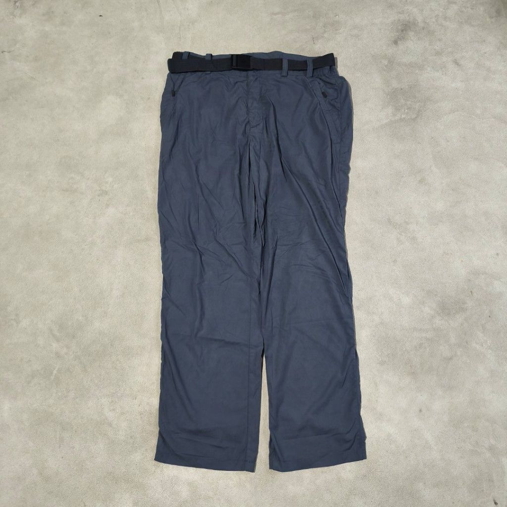 Celana panjang outdoor hiking gunung pria Columbia abu
