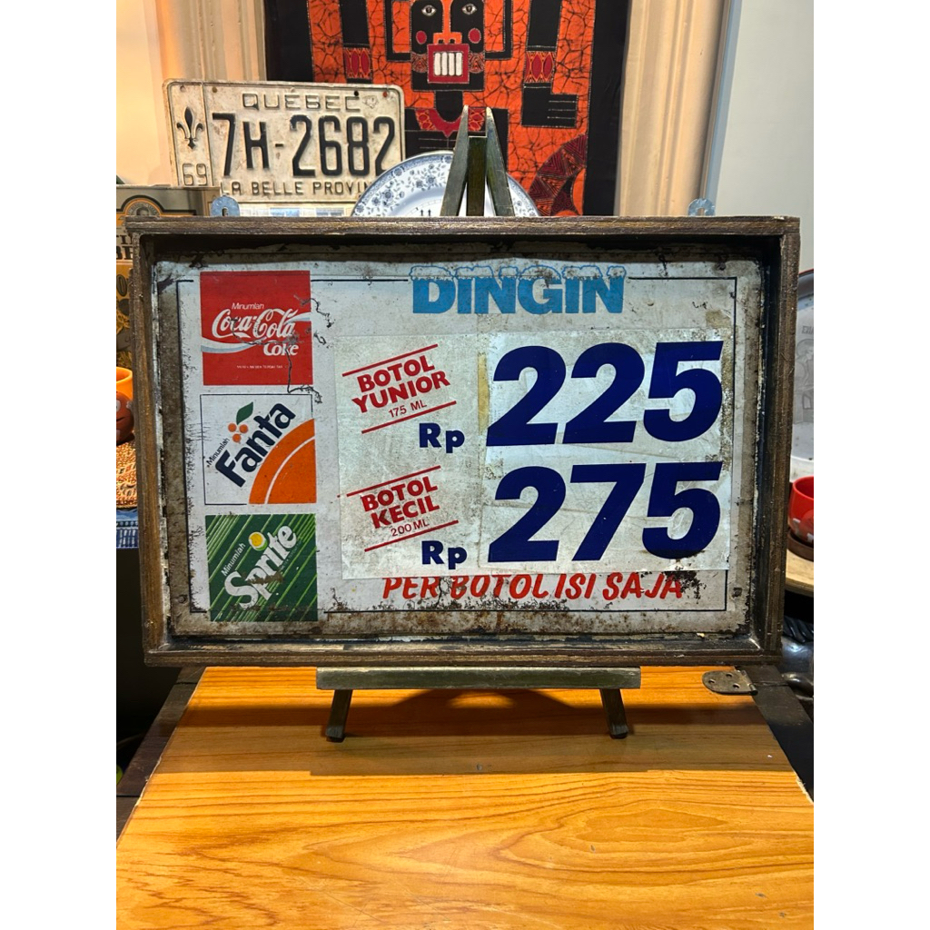 Plakat Reklame Iklan Seng Lawas Coca Cola Fanta Sprite Vintage Retro Jadul Antik 33x48cm