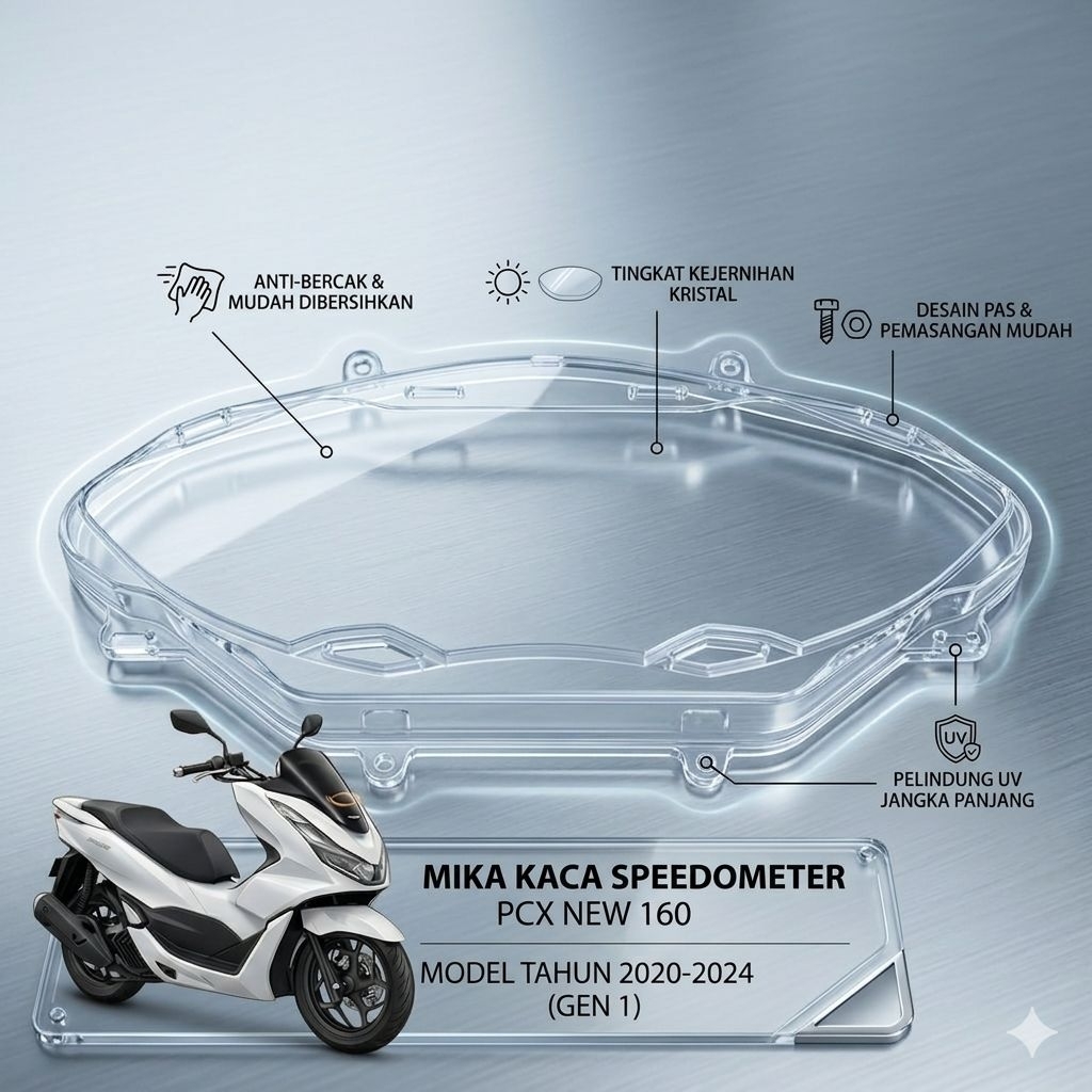 Mika Speedometer PCX 160 New - Pengganti Mika Kaca Spedometer PCX Yang Retak / Kusam