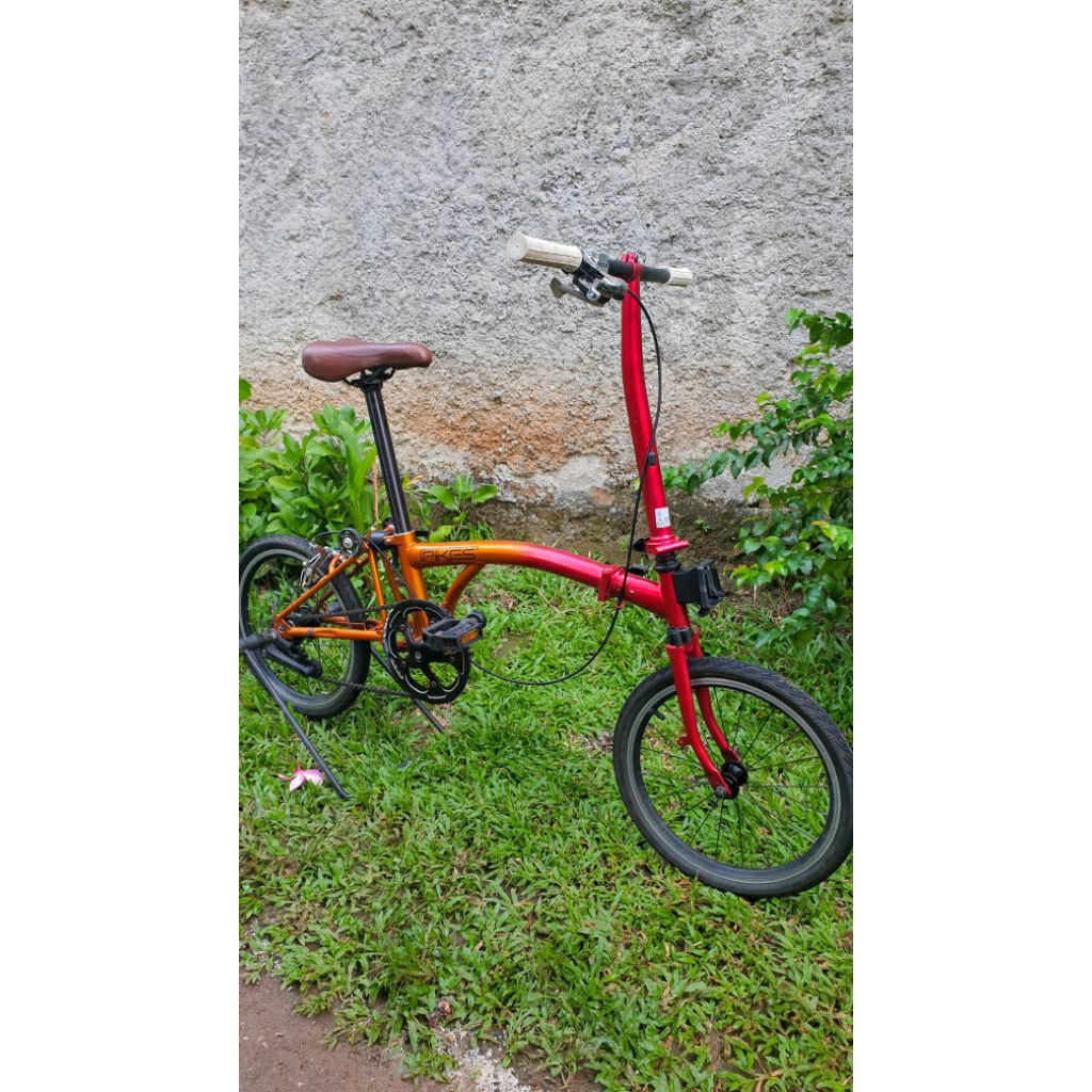 sepeda lipat element pikes 1 gold dragon