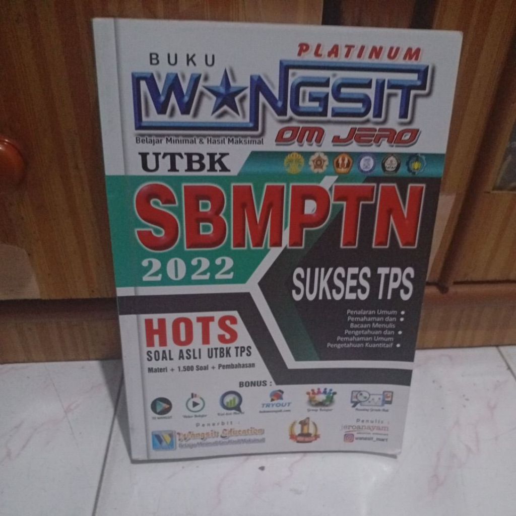 Buku Wangsit SBMPTN 2022 sukses TPS