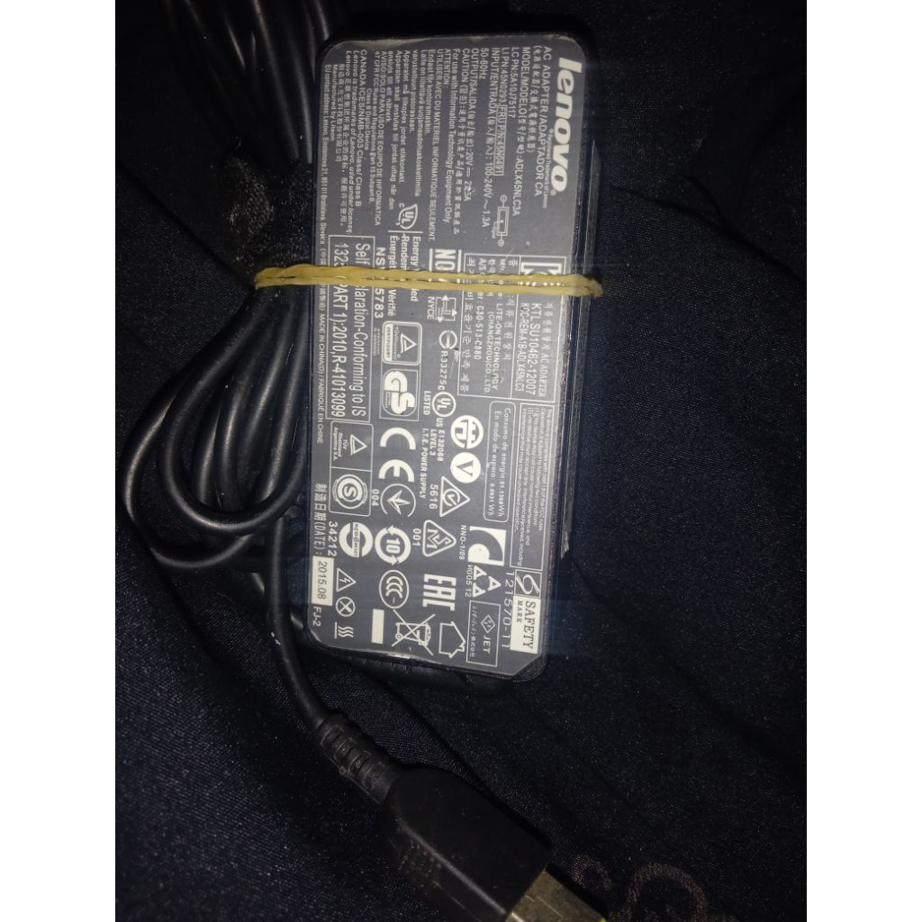 cas laptop lenovo colokan usb