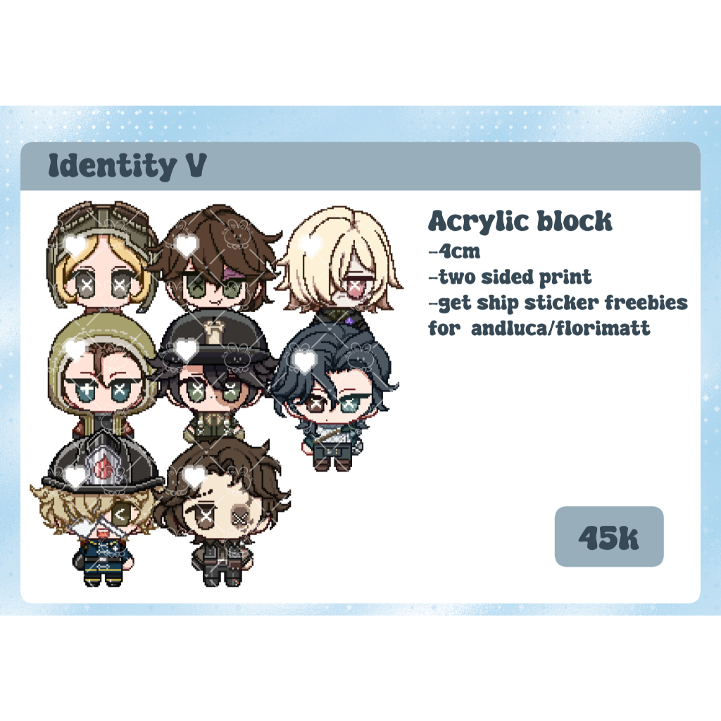 [PO] Identity V - acrylic block