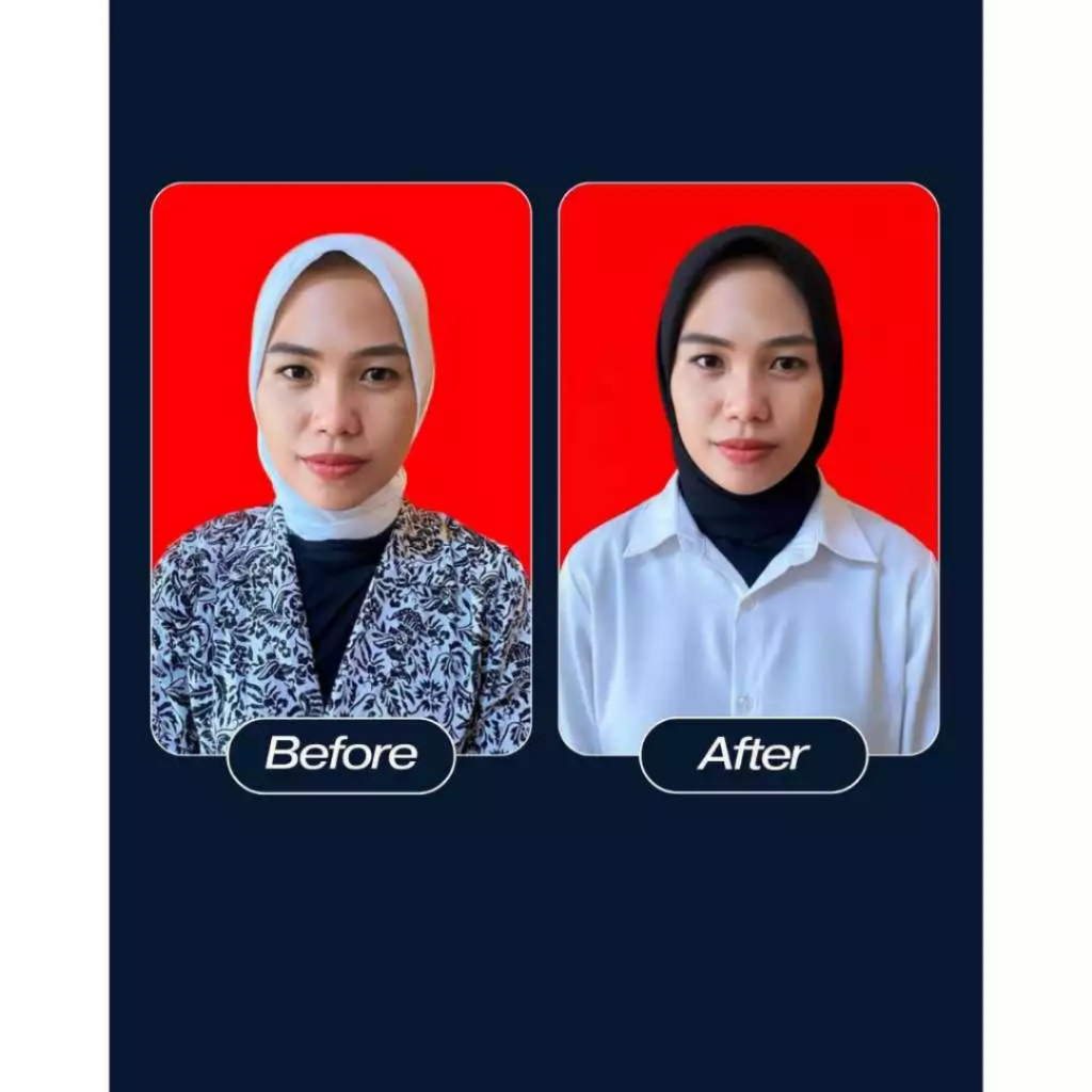 JASA EDIT FOTO DENGAN FOTO UNTUK MELAMAR KERJA HD