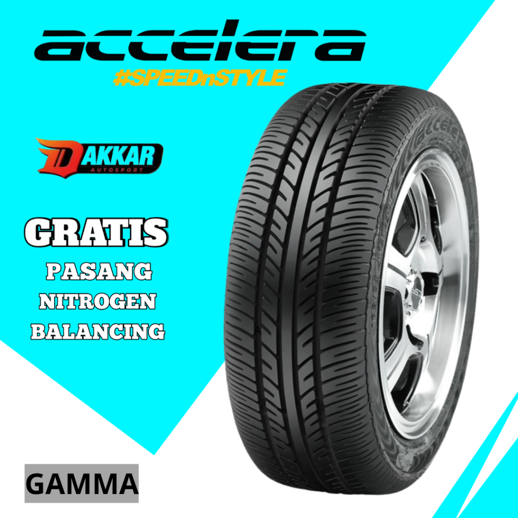Ban Mobil R13 Accelera Gamma Ukuran 175 60 R13 Tubeles Ban R13 Murah 175/60 R13