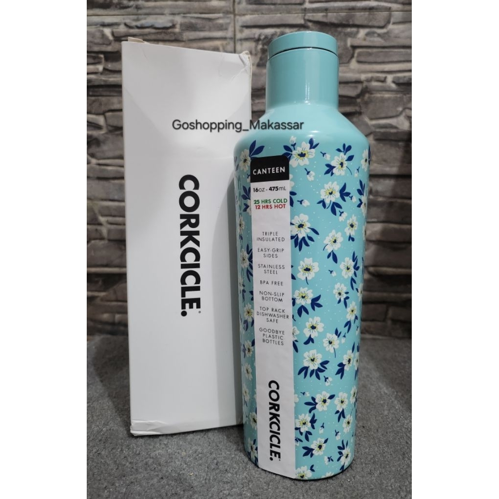 Corkcicle Canteen Tumbler 16 OZ Flower