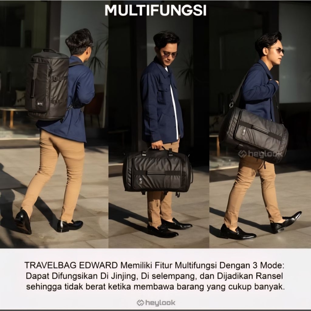Tas Ransel Multifungsi Travel Bag HeyLook 30L