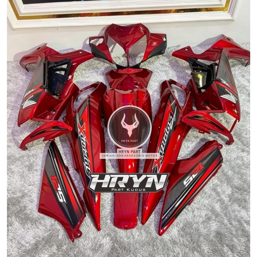 cover bodi supra x125 batman premium - bodi fullset supra x125 batman custom - bodi set supra batman