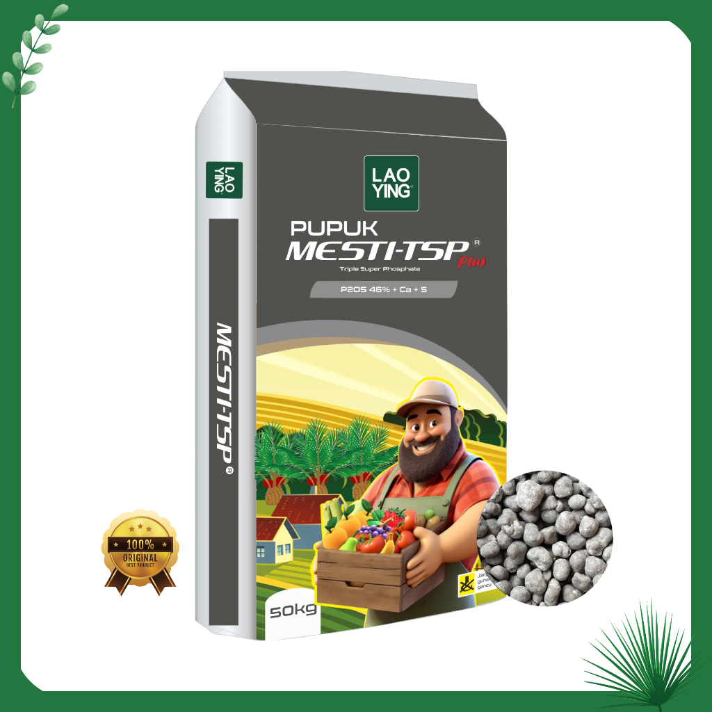 Pupuk TSP Lao Ying 46 Original Repack 1KG