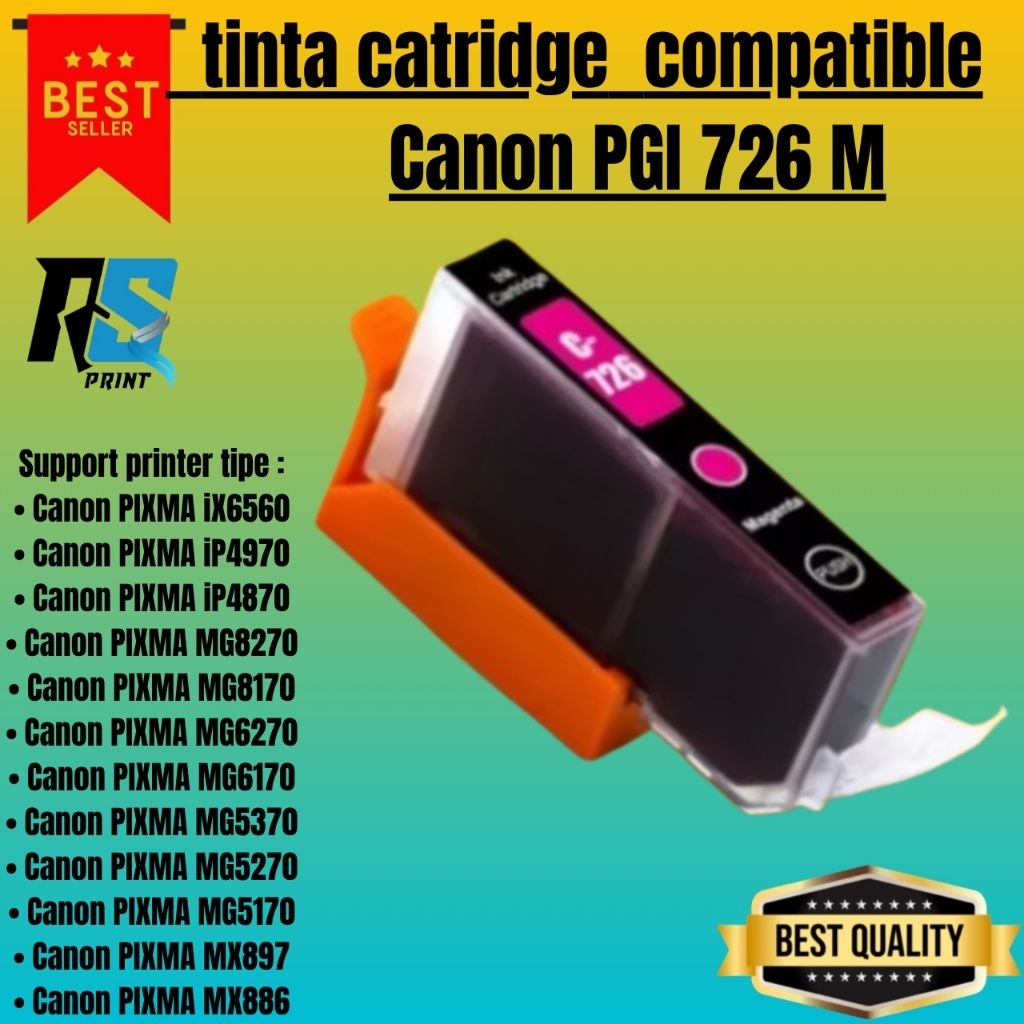 TINTA CATRIDGE COMPATIBLE CANON PGBK 726 Magenta