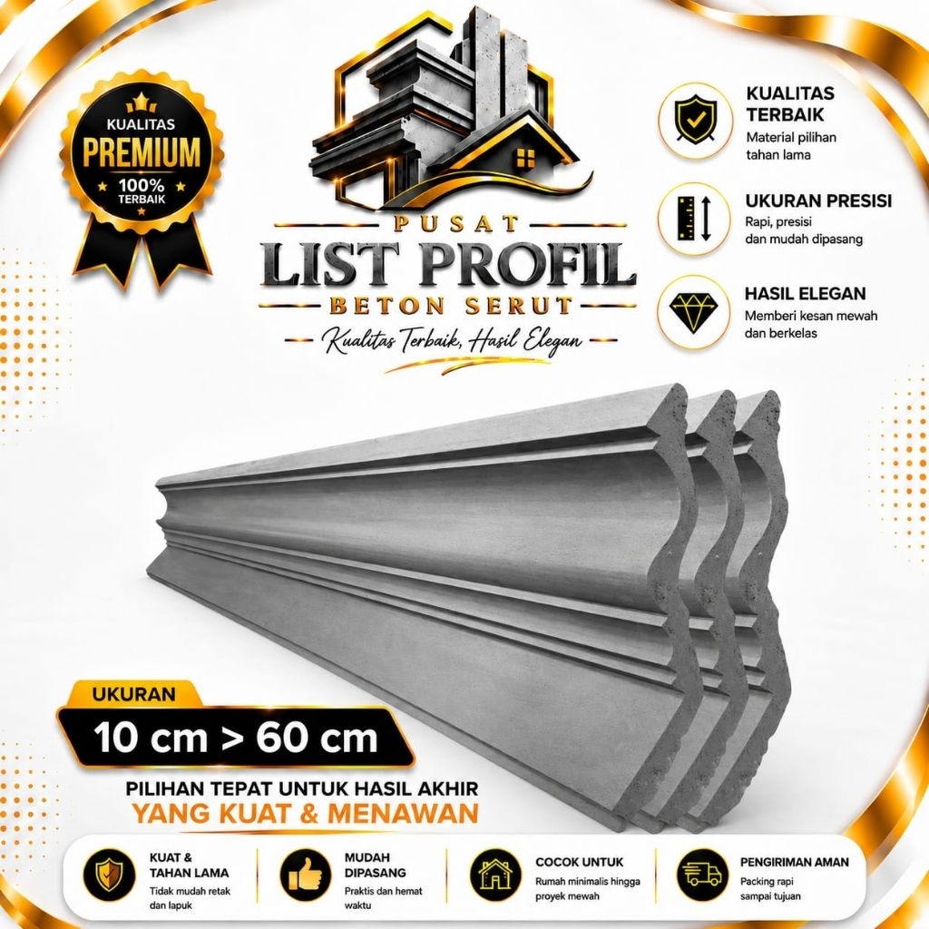 Lisplang Profil Beton List Profil Beton Tempel Profil Beton Tempel