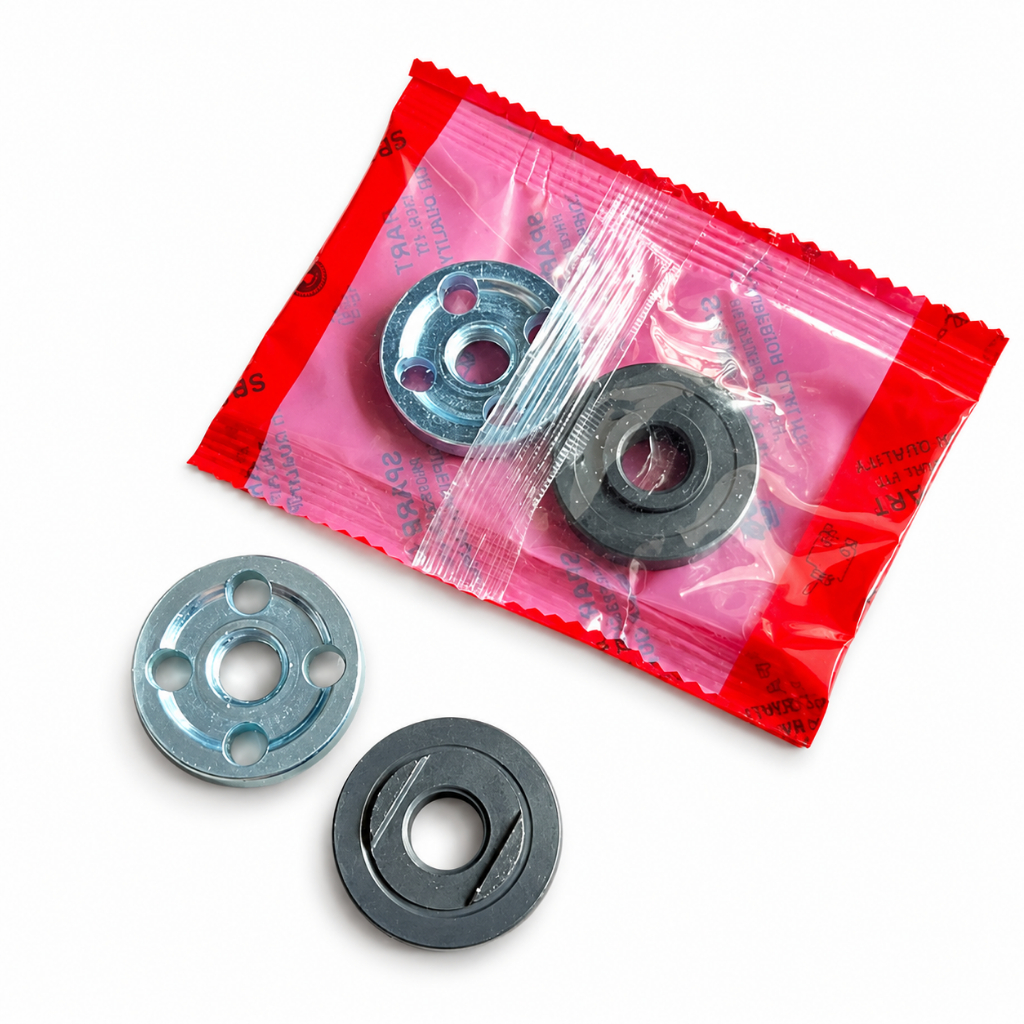 ROUND NUT INNER OUTER CLAMPING FLANGE JEPITAN MATA GERINDA 4" SET RYU
