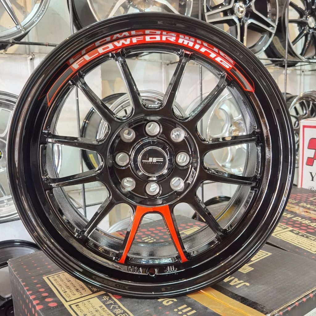 Velg Model Venom 5 Jf Buzz Ring 16 Lubang 4 Glossy Black