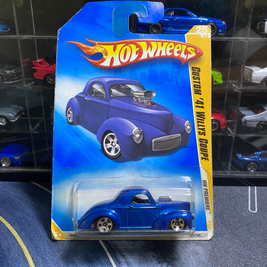 Hot Wheels Custom ‘41 Willys Coupe Biru